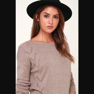 Lulu's Pointelle Me More Knit Sweater